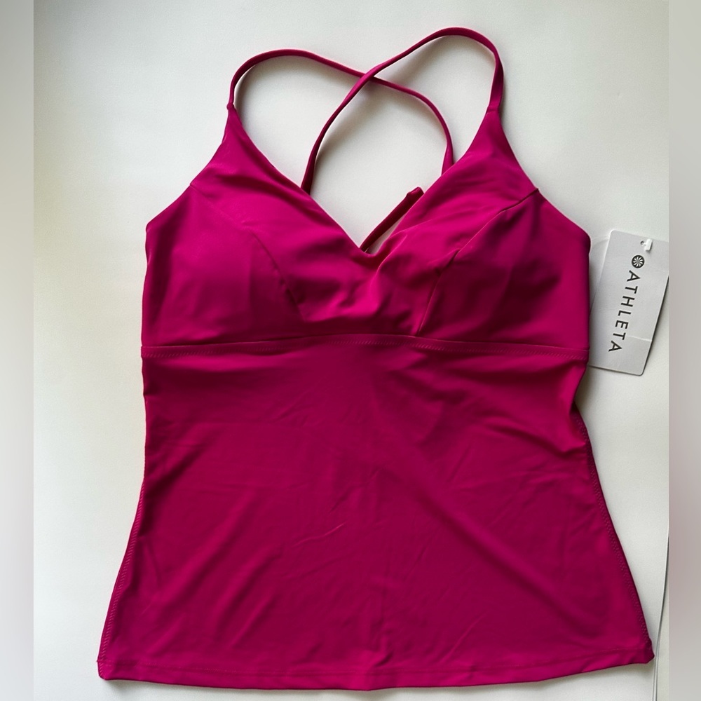 NWT Athleta Fuchsia Strappy Tank